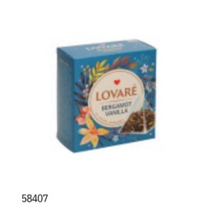 Lovare-Bergamot Vanilla - черный чай с ароматом бергамота, в пирамидках