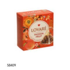 Lovare Passion fruit - черный чай с фруктами в пирамидках