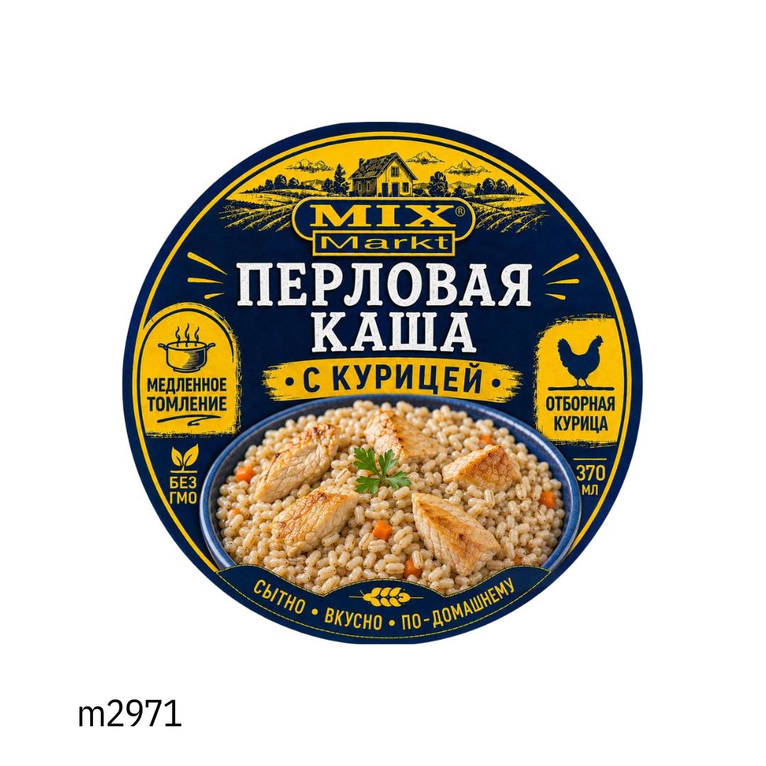 Ячневая каша со свининой 370ml